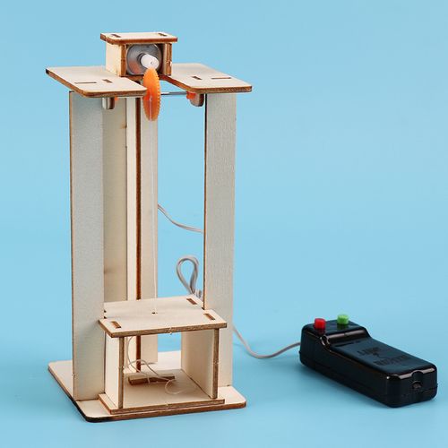 小學生手工科技小制作創意發明 diy自制電梯升降機 科學實驗玩具